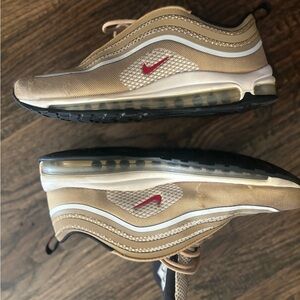 Nike Air Max 97 Men's Shoes - Gold and Red
